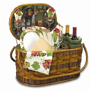 Picture of Picnic Time Merlot Deluxe Wine & Picnic Basket