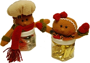 Picture of Gingerbread Couple Candy Jars