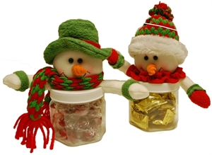 Picture of Snow Couple Candy Jars