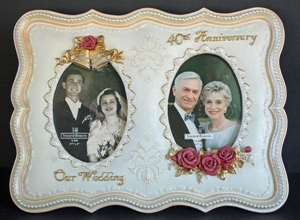 Picture of 40th Anniversary Double Picture Frame