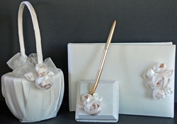 Picture of Wedding Accessories - "A'Mour" 4 pc Set by Beverly Clark