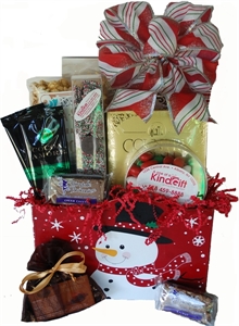 Picture of Snowman Treats Gift Basket - Large
