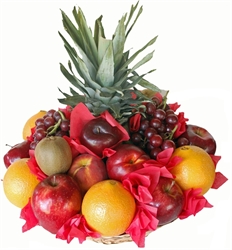 Picture of Fruit Basket with Pineapple & Grapes