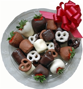 Picture of Chocolate Covered Fruit, Pretzels & Marshmallows