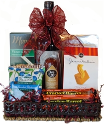 Picture of Wine & Cheese Tray Gift Basket