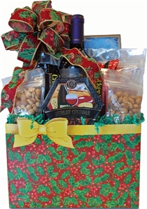 Picture of Holly-Days Wine & Cheese Gift Box