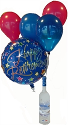 Picture of Bottle with Balloon Bouquet