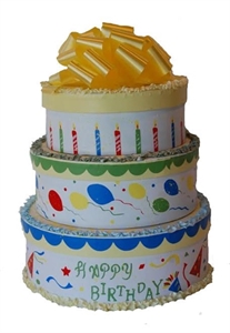 Picture of Birthday Cake Gift Tower