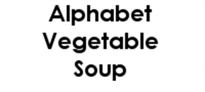 Picture of Alphabet Vegetable Soup - Vegan