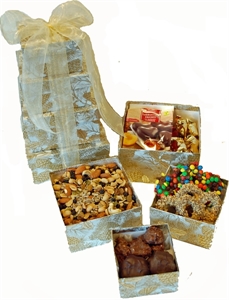 Picture of Golden Gift Box Tower
